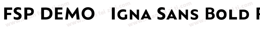 FSP DEMO   Igna Sans Bold Regular字体转换